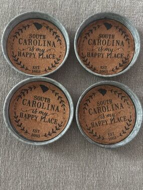 South Carolina Milk Lid Coaters set of 4